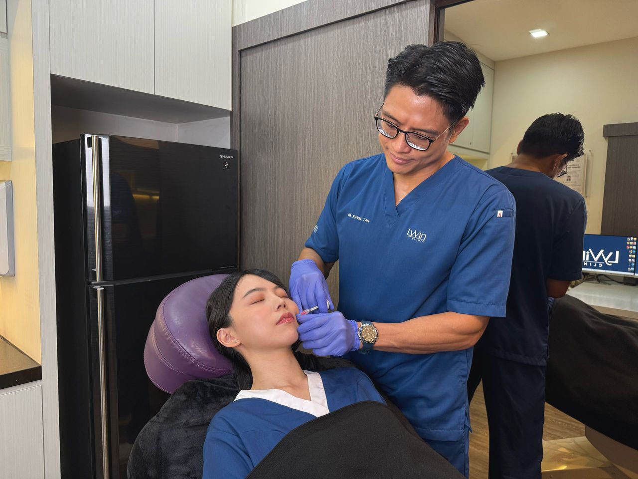 Safe and precise injection procedure by certified medical doctor